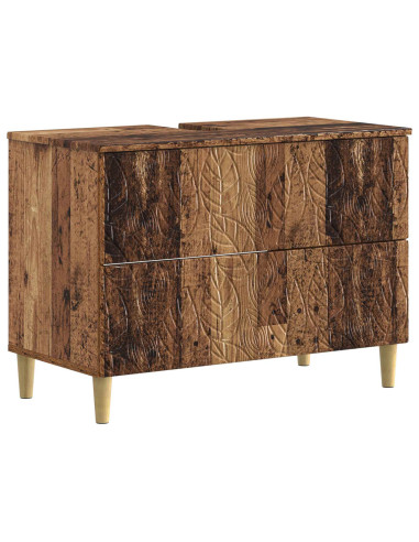 Set di Mobili da Bagno da 4 Pezzi DELFT Legno antico