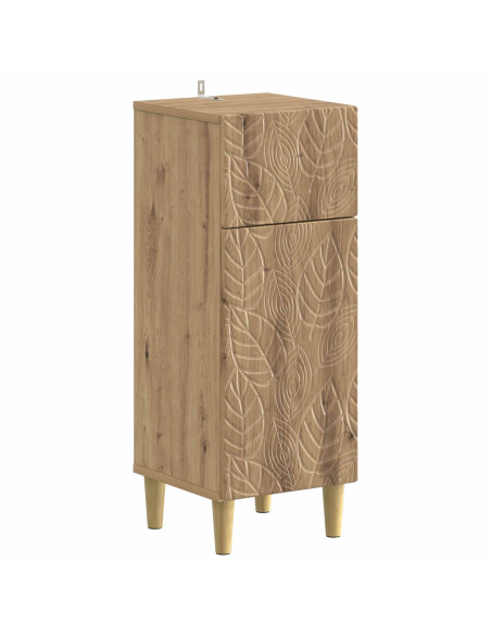 Set di Mobili da Bagno da 4 Pezzi DELFT Rovere Artigianale