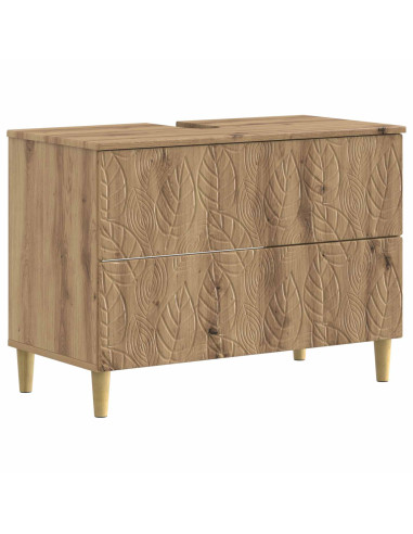 Set di Mobili da Bagno da 4 Pezzi DELFT Rovere Artigianale