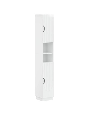 Set di Mobili da Bagno da 4 Pezzi HOORN Bianco Lucido