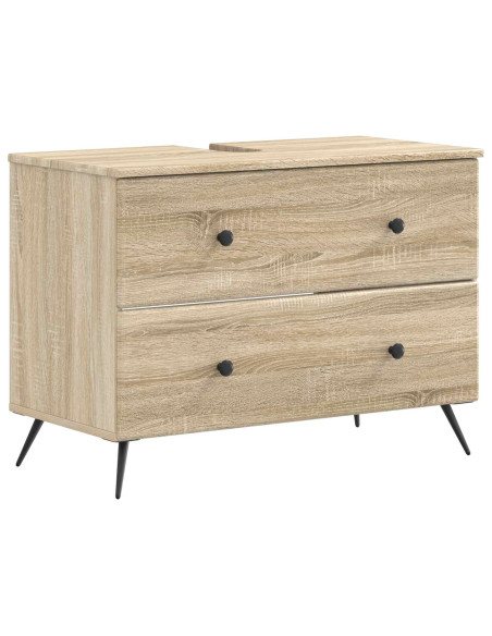 Set di Mobili da Bagno da 4 Pezzi BREDA Rovere Sonoma