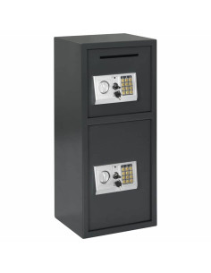 Cassetta di sicurezza digitale Grigio scuro 35 x 31 x 80 cm