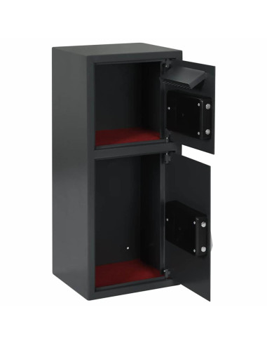 Cassetta di sicurezza digitale Grigio scuro 35 x 31 x 80 cm
