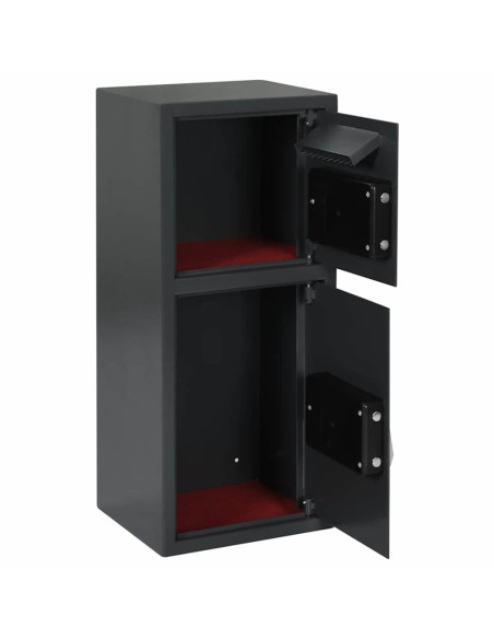 Cassetta di sicurezza digitale Grigio scuro 35 x 31 x 80 cm
