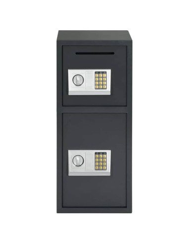 Cassetta di sicurezza digitale Grigio scuro 35 x 31 x 80 cm