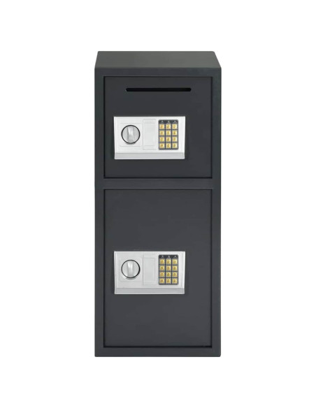 Cassetta di sicurezza digitale Grigio scuro 35 x 31 x 80 cm