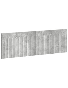 Testiera da Muro ALKMAAR Grigio Cemento Legno ingegnerizzato