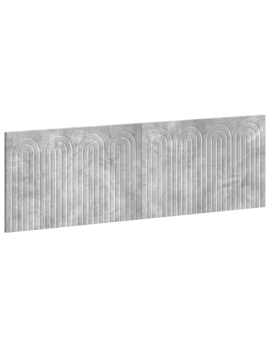 Testiera da Muro ALKMAAR Grigio Cemento Legno ingegnerizzato