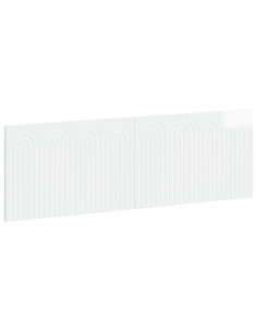 Testiera da Muro ALKMAAR Bianco Lucido Legno ingegnerizzato