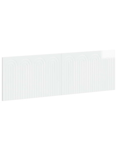 Testiera da Muro ALKMAAR Bianco Lucido Legno ingegnerizzato