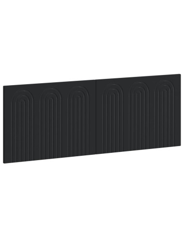 Testiera da Muro ALKMAAR Nero Legno ingegnerizzato