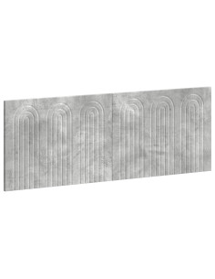 Testiera da Muro ALKMAAR Grigio Cemento Legno ingegnerizzato