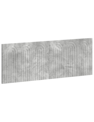Testiera da Muro ALKMAAR Grigio Cemento Legno ingegnerizzato