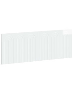 Testiera da Muro ALKMAAR Bianco Lucido Legno ingegnerizzato