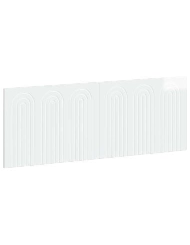 Testiera da Muro ALKMAAR Bianco Lucido Legno ingegnerizzato