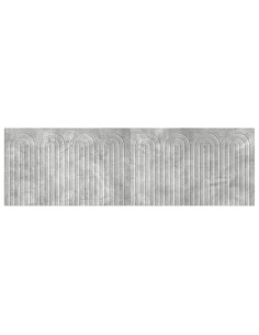 Testiera da Muro ALKMAAR Grigio Cemento Legno ingegnerizzato 2