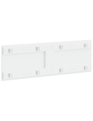 Testiera da Muro ALKMAAR Bianco Lucido Legno ingegnerizzato