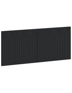 Testiera da Muro ALKMAAR Nero Legno ingegnerizzato