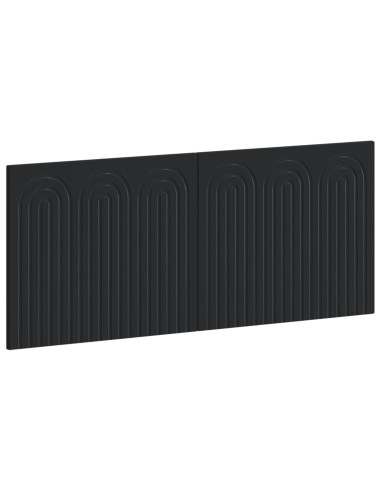 Testiera da Muro ALKMAAR Nero Legno ingegnerizzato