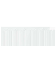 Testiera da Muro ALKMAAR Bianco Lucido Legno ingegnerizzato 2