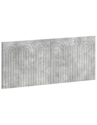 Testiera da Muro ALKMAAR Grigio Cemento Legno ingegnerizzato