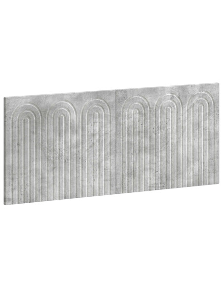 Testiera da Muro ALKMAAR Grigio Cemento Legno ingegnerizzato