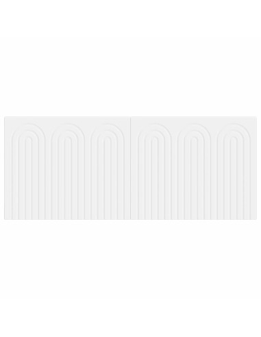Testiera da Muro ALKMAAR Bianco Legno ingegnerizzato