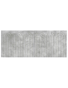Testiera da Muro ALKMAAR Grigio Cemento Legno ingegnerizzato 2