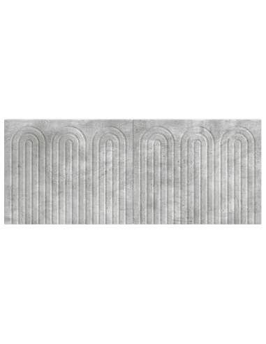 Testiera da Muro ALKMAAR Grigio Cemento Legno ingegnerizzato