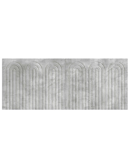 Testiera da Muro ALKMAAR Grigio Cemento Legno ingegnerizzato