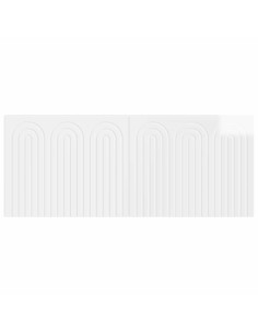 Testiera da Muro ALKMAAR Bianco Lucido Legno ingegnerizzato 2