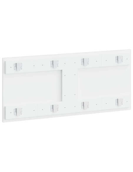 Testiera da Muro ALKMAAR Bianco Lucido Legno ingegnerizzato