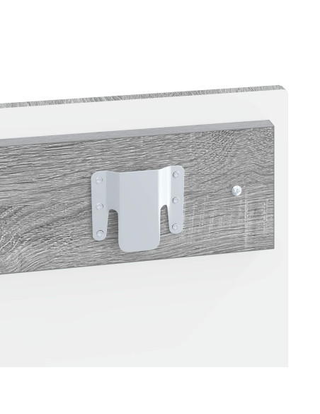 Testiera da Muro ALKMAAR Sonoma grigio Legno ingegnerizzato