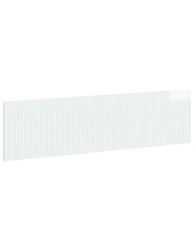Testiera da Muro ALKMAAR Bianco Lucido Legno ingegnerizzato