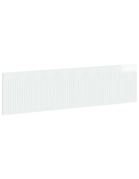 Testiera da Muro ALKMAAR Bianco Lucido Legno ingegnerizzato
