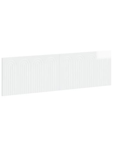 Testiera da Muro ALKMAAR Bianco Lucido Legno ingegnerizzato