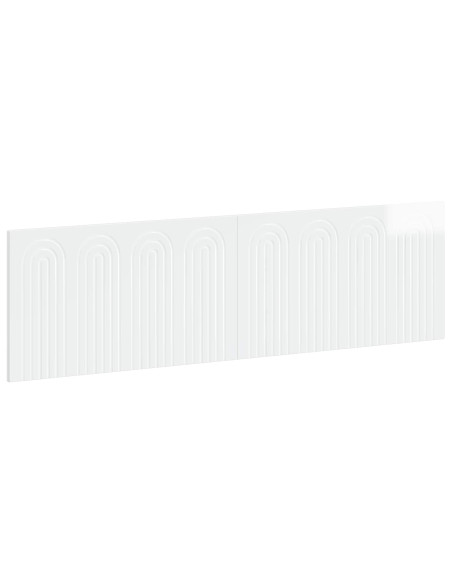 Testiera da Muro ALKMAAR Bianco Lucido Legno ingegnerizzato