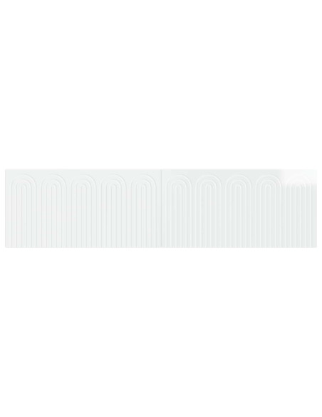 Testiera da Muro ALKMAAR Bianco Lucido Legno ingegnerizzato