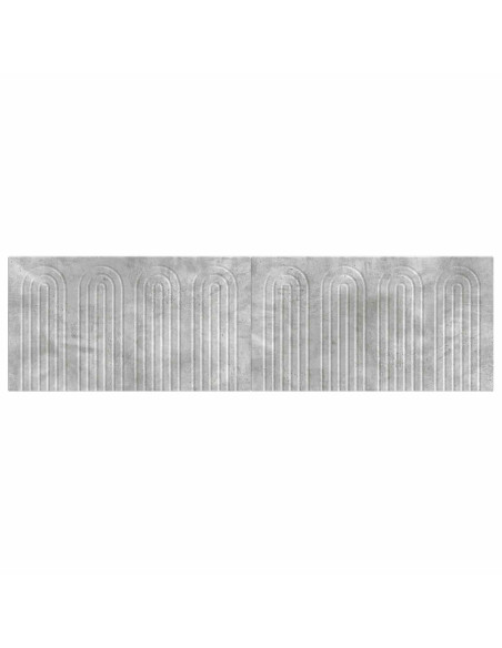 Testiera da Muro ALKMAAR Grigio Cemento Legno ingegnerizzato