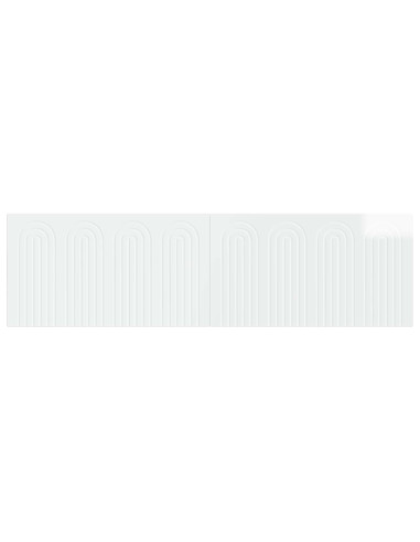 Testiera da Muro ALKMAAR Bianco Lucido Legno ingegnerizzato