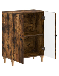 Mobiletto da Bagno ALKMAAR Rovere Fumo 59,5 x 31 x 80 cm 2