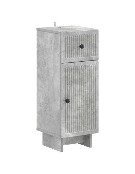 Set di Armadi da Bagno da 2 Pezzi EDE Grigio Cemento