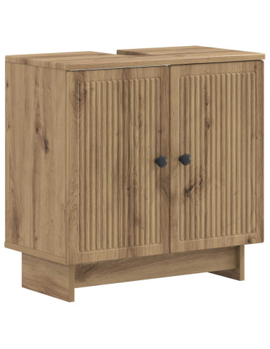 Set di Armadi da Bagno da 2 Pezzi EDE Rovere Artigianale