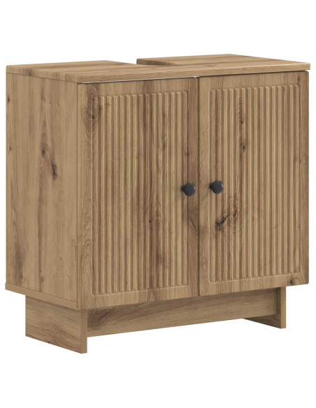 Set di Armadi da Bagno da 2 Pezzi EDE Rovere Artigianale