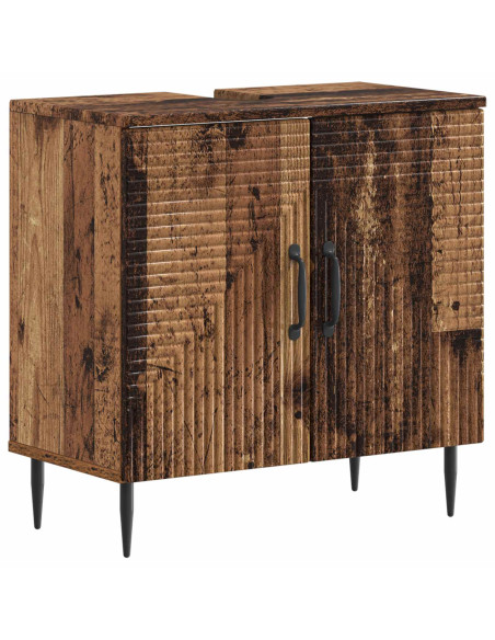 Set di Armadi da Bagno da 2 Pezzi HAARLEM Legno antico