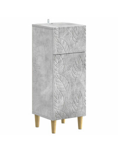 Set di Armadi da Bagno da 2 Pezzi DELFT Grigio Cemento 2