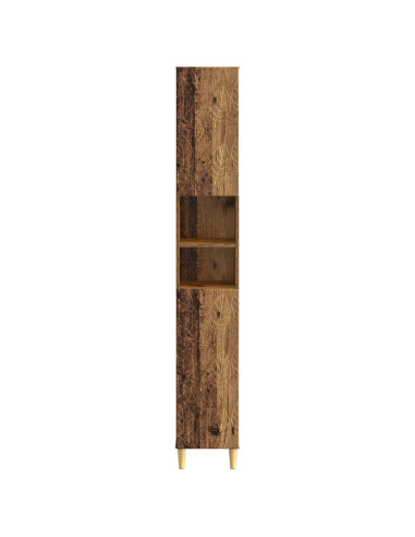 Armadio da Bagno con Ripiano Aperto DELFT Legno antico
