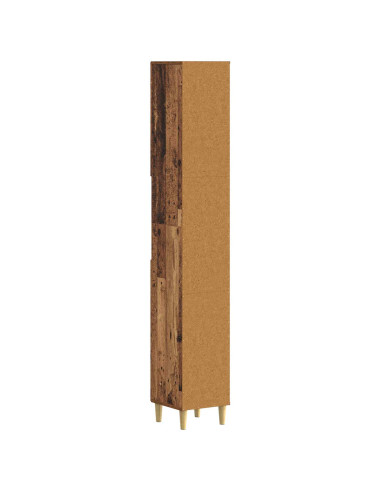 Armadio da Bagno con Ripiano Aperto DELFT Legno antico