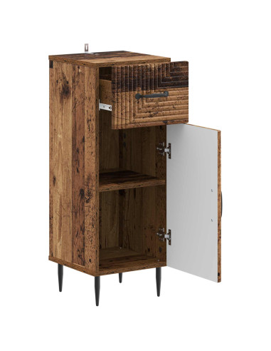 Mobiletto da Bagno HAARLEM Legno antico 30 x 31 x 80 cm