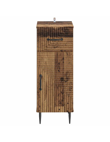 Mobiletto da Bagno HAARLEM Legno antico 30 x 31 x 80 cm